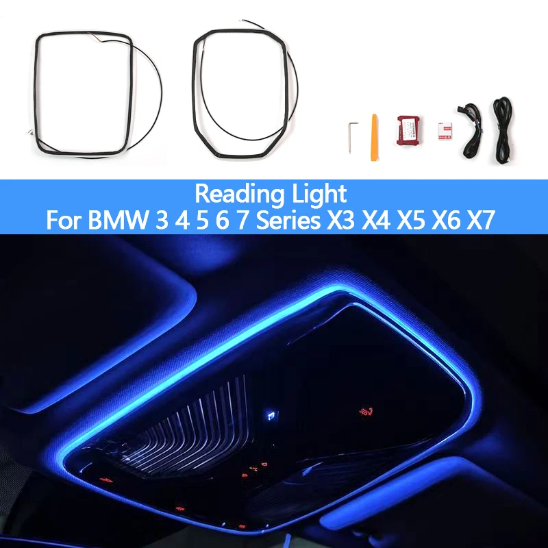 Car Ceiling Reading Ambient Light LED Strip Lamp Colorful for BMW 3 4 5 6 7 Series X3 X4 X5 X6 X7 Auto Interior Lighting Upgrade
Car Ceiling Reading Ambient Light LED Strip Lamp Colorful for BMW 3 4 5 6 7 Series X3 X4 X5 X6 X7 Auto Interior Lighting Upgrade