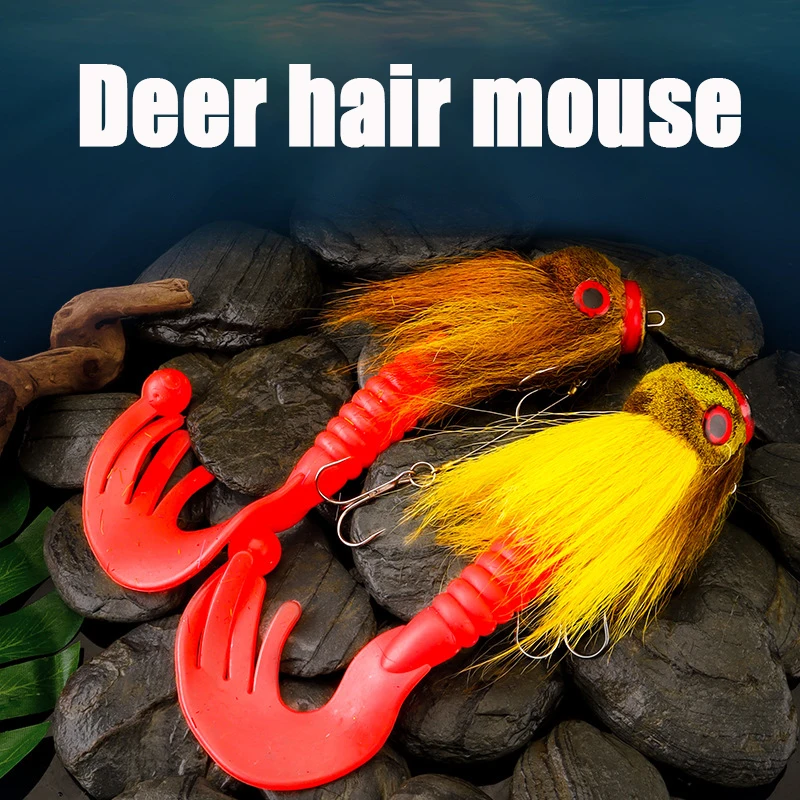 Deep-sea mouse simulation lure, bionic deer hair sea fishing boat for catching mice, cross-border export sea fishing bait
Deep-sea mouse simulation lure, bionic deer hair sea fishing boat for catching mice, cross-border export sea fishing bait