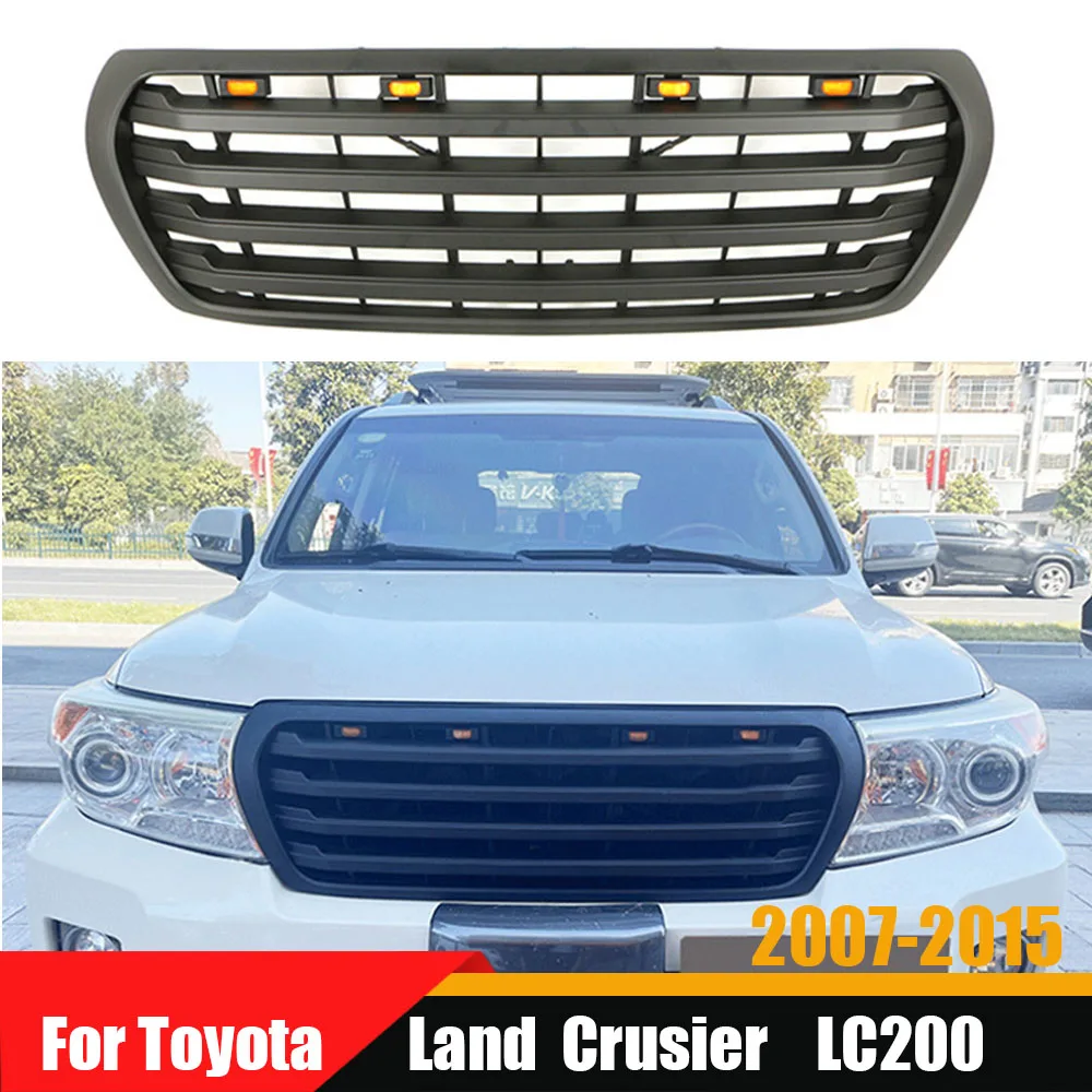 Car Front Grilles Racing Grill With Letter/LED Lights Refit Exterior Auto Styling Parts For Toyota Land Crusier LC200 2007-2015
Car Front Grilles Racing Grill With Letter/LED Lights Refit Exterior Auto Styling Parts For Toyota Land Crusier LC200 2007-2015