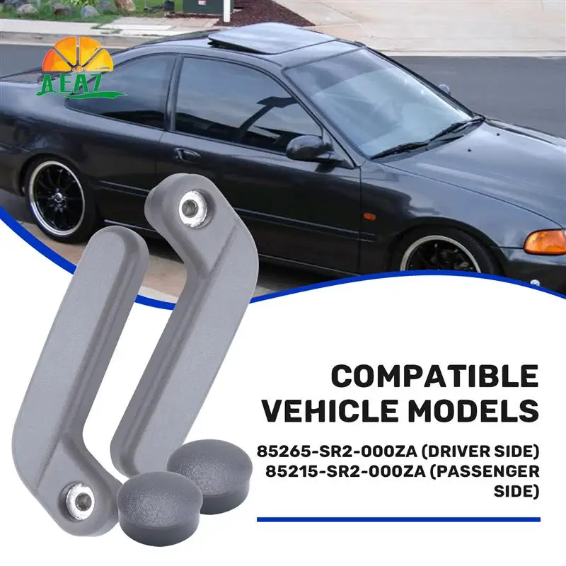 AEA7-New DRIVER & PASSENGER Targa Top Lock Handle Set Fit For 1993-1997 Honda Del-Sol 85265-SR2-000ZA , 85215-SR2-000ZA
AEA7-New DRIVER & PASSENGER Targa Top Lock Handle Set Fit For 1993-1997 Honda Del-Sol 85265-SR2-000ZA , 85215-SR2-000ZA