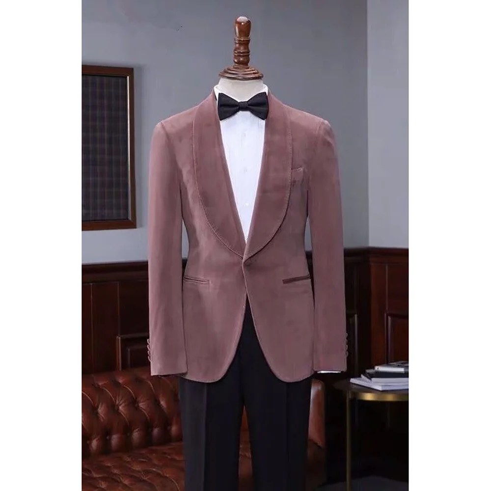 Single Breasted Velvet Men's Suit Wedding Groom Groomsman Tuxedo Business Casual Blazer Set Jacket Pants
Single Breasted Velvet Men's Suit Wedding Groom Groomsman Tuxedo Business Casual Blazer Set Jacket Pants