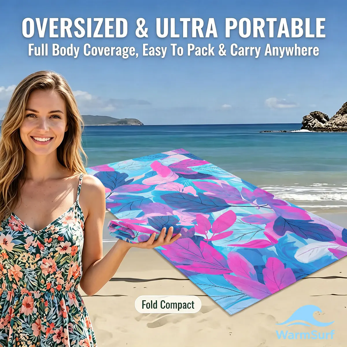 Blue Pink Gradient Leaf Luxury Beach Towels Crafted from Combed Cotton Plush and Absorbent Beach Towel or Pool Towels
Blue Pink Gradient Leaf Luxury Beach Towels Crafted from Combed Cotton Plush and Absorbent Beach Towel or Pool Towels