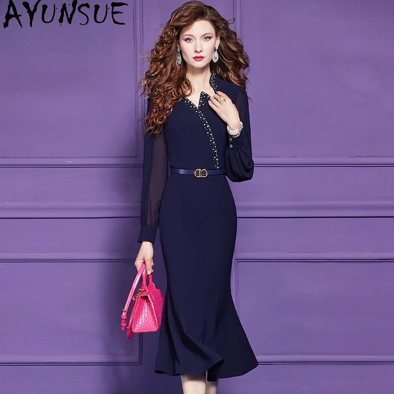 KMETRAM Long Dresses for Woman Party Dresses Luxury 2026 Long Sleeves Dresses Elegant Fishtail Dress 2026 Woman Clothes Vestidos
KMETRAM Long Dresses for Woman Party Dresses Luxury 2026 Long Sleeves Dresses Elegant Fishtail Dress 2026 Woman Clothes Vestidos