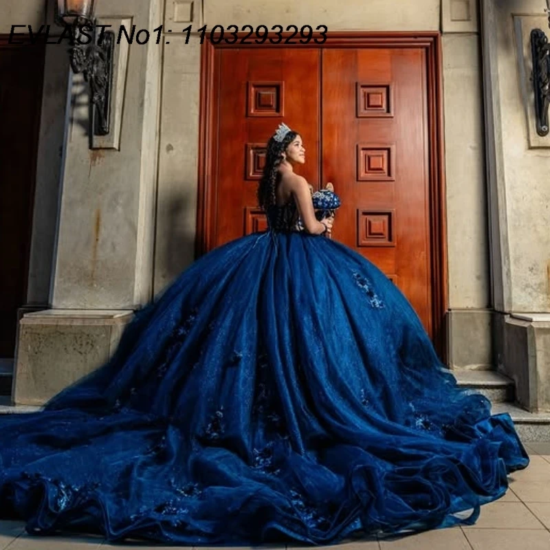 EVLAST Customized 2025 Navy Blue Ball Gown Quinceanera Dress Flowers Applique Beaded Corset Sweet 16 Vestidos De 15 Anos E1Q600
EVLAST Customized 2025 Navy Blue Ball Gown Quinceanera Dress Flowers Applique Beaded Corset Sweet 16 Vestidos De 15 Anos E1Q600