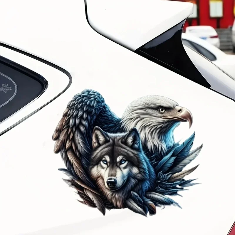 Majestic Eagle and Wolf Funny Waterproof Vinyl Car Decal, Exterior Decorative Accessories, Used for Car, Motorcycle, Laptop, Van
Majestic Eagle and Wolf Funny Waterproof Vinyl Car Decal, Exterior Decorative Accessories, Used for Car, Motorcycle, Laptop, Van