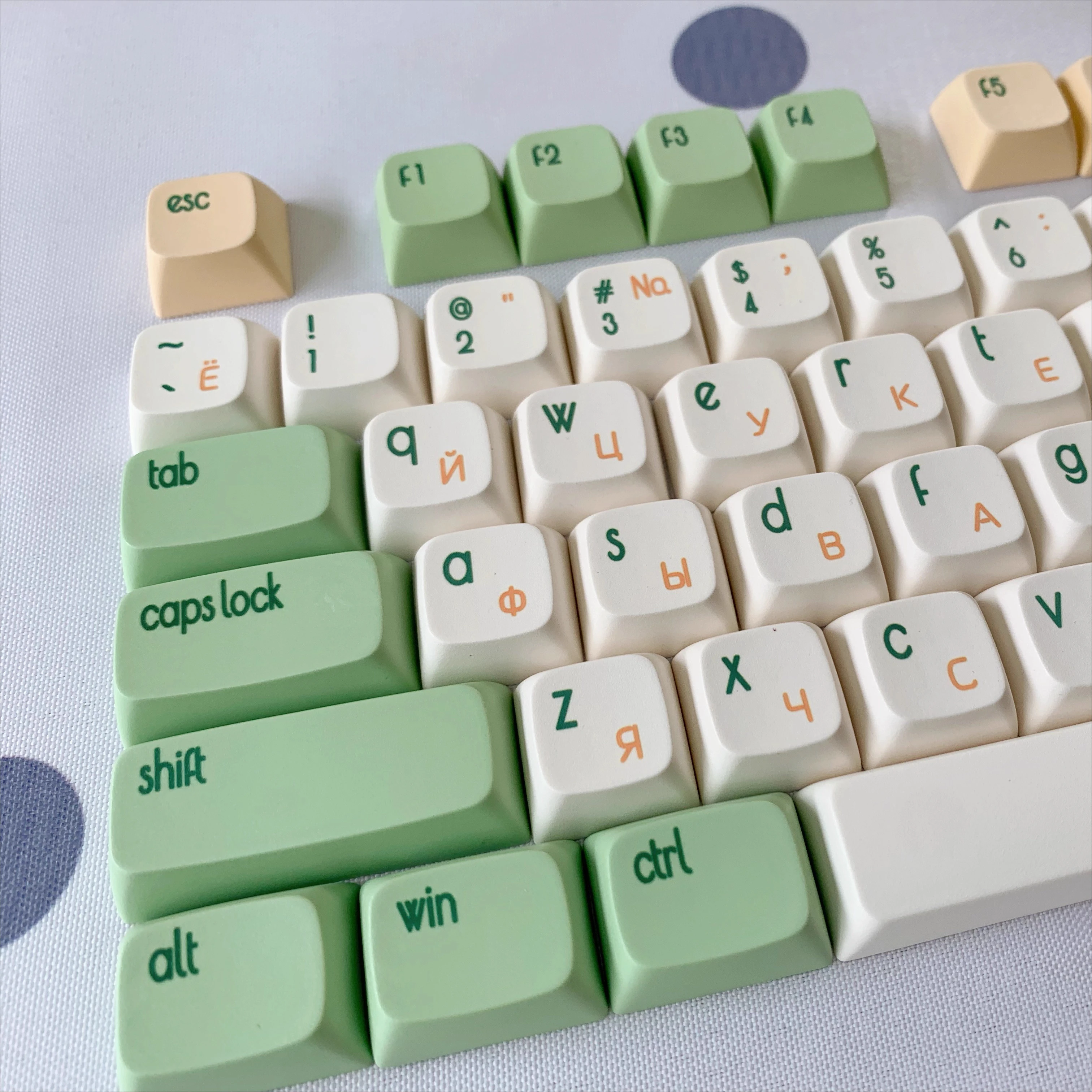 Retro full set of Russian and English sublimation PG XDA personalized mechanical keyboard keycaps PBT
Retro full set of Russian and English sublimation PG XDA personalized mechanical keyboard keycaps PBT