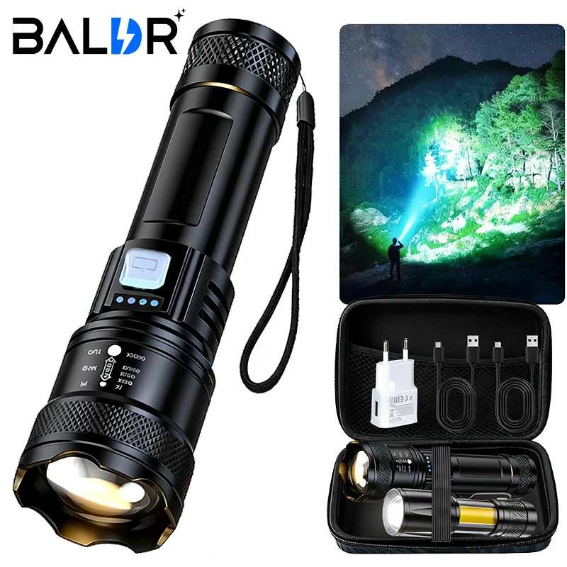 Высокомощные светодиодные фонарики 2000LM, тактический фонарь с подсветкой дисплея, зарядка через USB, кемпинг, рыбалка, аварийный зум-фонарь
Высокомощные светодиодные фонарики 2000LM, тактический фонарь с подсветкой дисплея, зарядка через USB, кемпинг, рыбалка, аварийный зум-фонарь