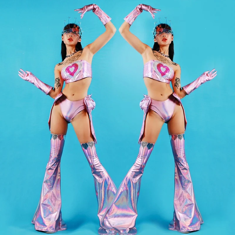 New Women'S Group Kpop Outfit Sexy Pole Dance Clothing Purple Laser Set Gogo Costume Stage Dj Ds Clubwear Rave Clothes Set
New Women'S Group Kpop Outfit Sexy Pole Dance Clothing Purple Laser Set Gogo Costume Stage Dj Ds Clubwear Rave Clothes Set