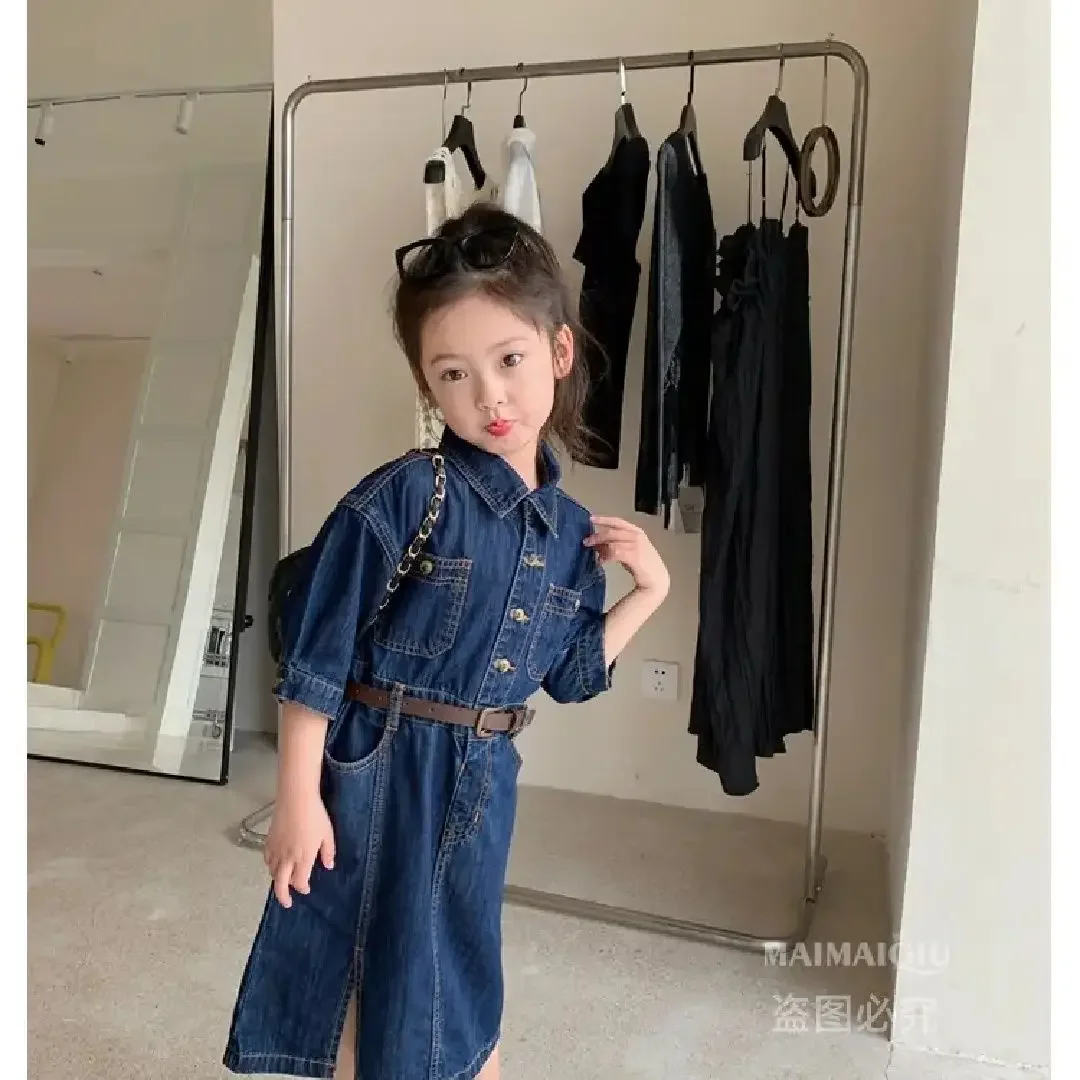 Children's clothes 2025 new New Spring summer baby children kids girl Belt denim casual cotton dresses
Children's clothes 2025 new New Spring summer baby children kids girl Belt denim casual cotton dresses