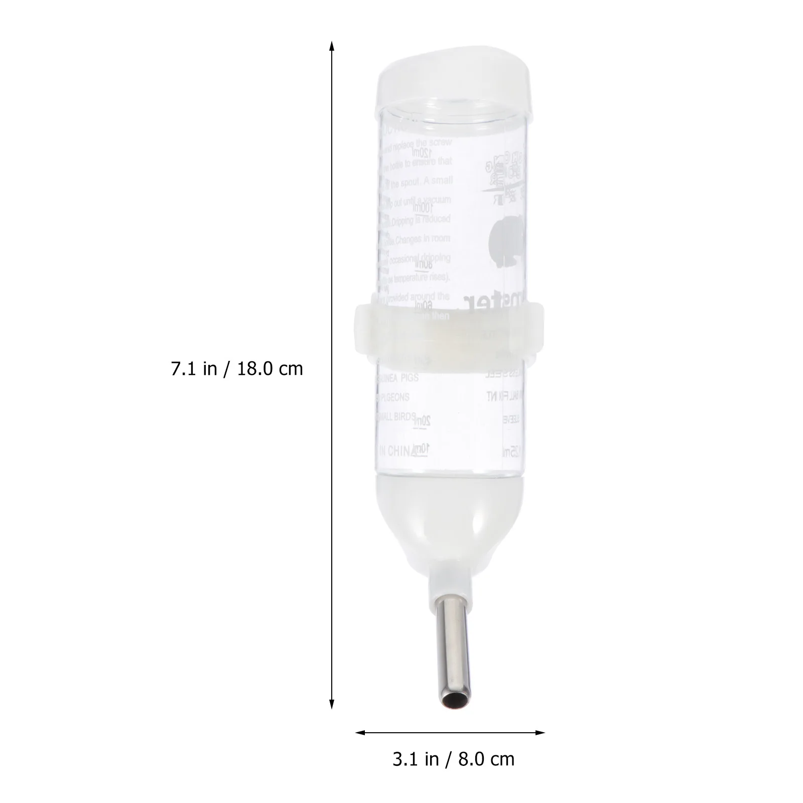 GRIRIW 4Pcs Hamster Water Bottle Feeder Automatic Leakproof Pet Drinking Dispenser for Bunny Rat White Plastic
GRIRIW 4Pcs Hamster Water Bottle Feeder Automatic Leakproof Pet Drinking Dispenser for Bunny Rat White Plastic