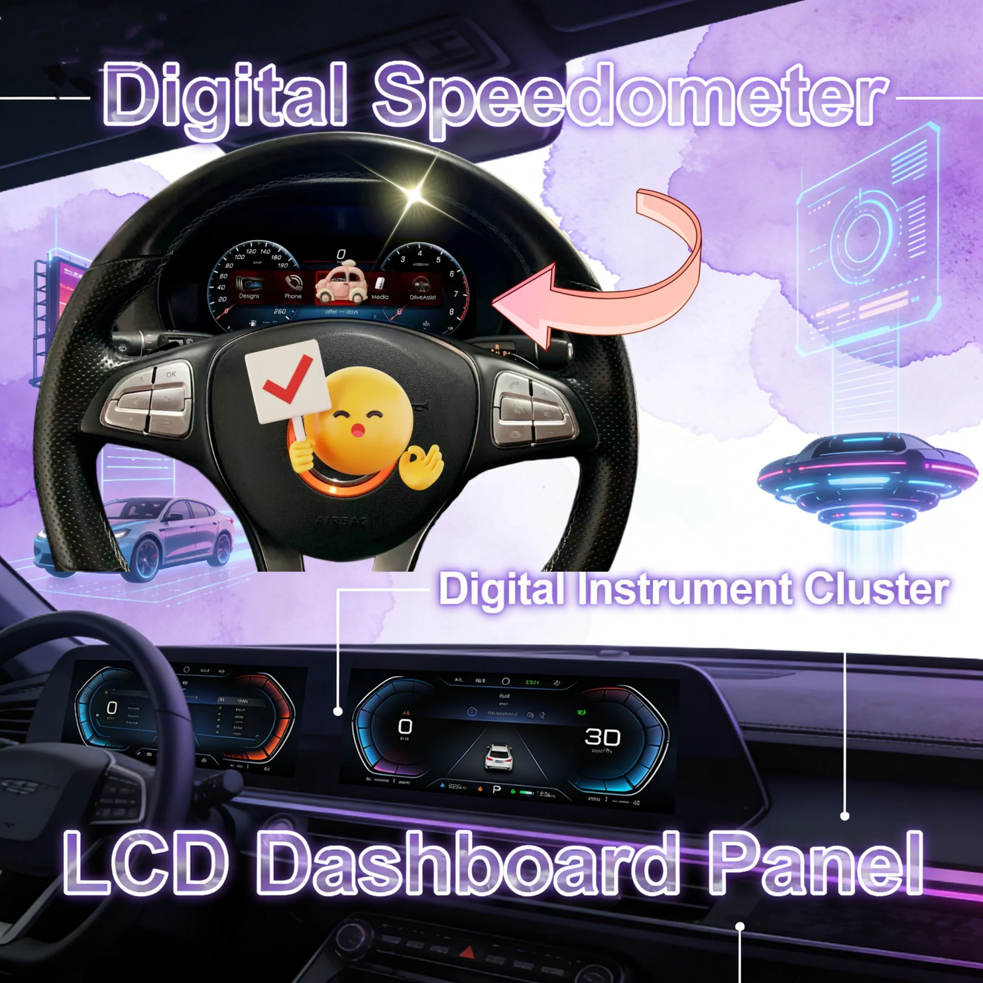 LCD Digital Cluster Dashboard For Mercedes-Benz Vito 116 W477 2016-2023 2024 Dashboard instrument speedometer 12.3-inch screen
LCD Digital Cluster Dashboard For Mercedes-Benz Vito 116 W477 2016-2023 2024 Dashboard instrument speedometer 12.3-inch screen