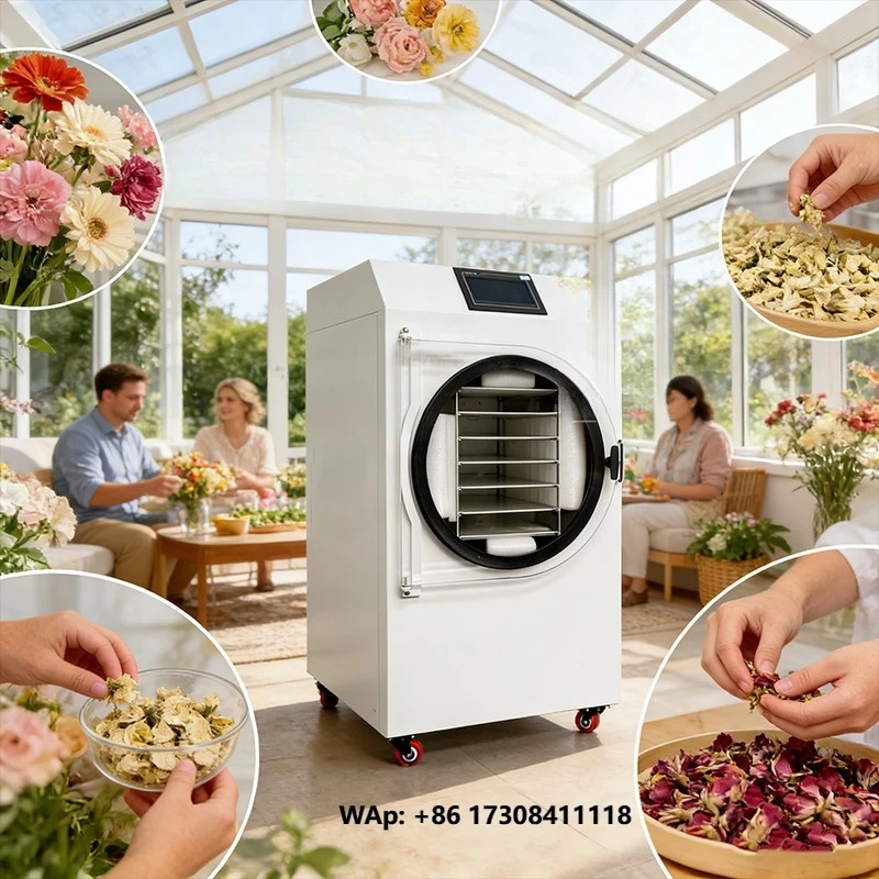 Small Mini Automatic Home Freeze Dryer 4-6KG Batch Capacity Vacuum Sublimation Food Dehydrator Pump for Food Processing SUS304
Small Mini Automatic Home Freeze Dryer 4-6KG Batch Capacity Vacuum Sublimation Food Dehydrator Pump for Food Processing SUS304