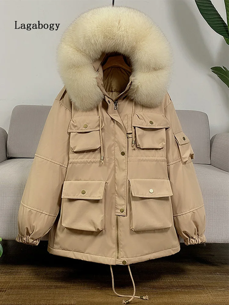 Duck 2023 Natural Fox Fur Winter White Down Jacket Women Thick Hooded Coat Female Mid-Long Loose Warm Oversize Parkas
Duck 2023 Natural Fox Fur Winter White Down Jacket Women Thick Hooded Coat Female Mid-Long Loose Warm Oversize Parkas