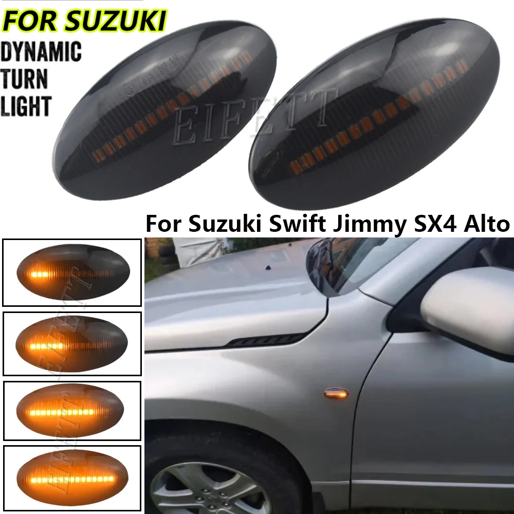 For Suzuki Swift Jimmy Vitara SX4 Alto Turn Signal Light LED Car Dynamic Side Marker Flowing Water Light Blinker Light A Pair
For Suzuki Swift Jimmy Vitara SX4 Alto Turn Signal Light LED Car Dynamic Side Marker Flowing Water Light Blinker Light A Pair