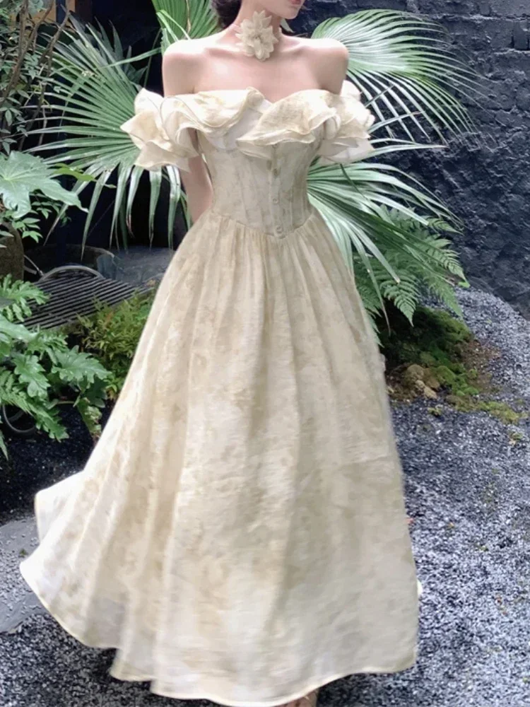 Fashion Elegant Casual Party Dress Female Clothes Vintage Chic A-Line Prom Birthday Dresses Robe Wedding Vestidos 2025 Hot Sale
Fashion Elegant Casual Party Dress Female Clothes Vintage Chic A-Line Prom Birthday Dresses Robe Wedding Vestidos 2025 Hot Sale