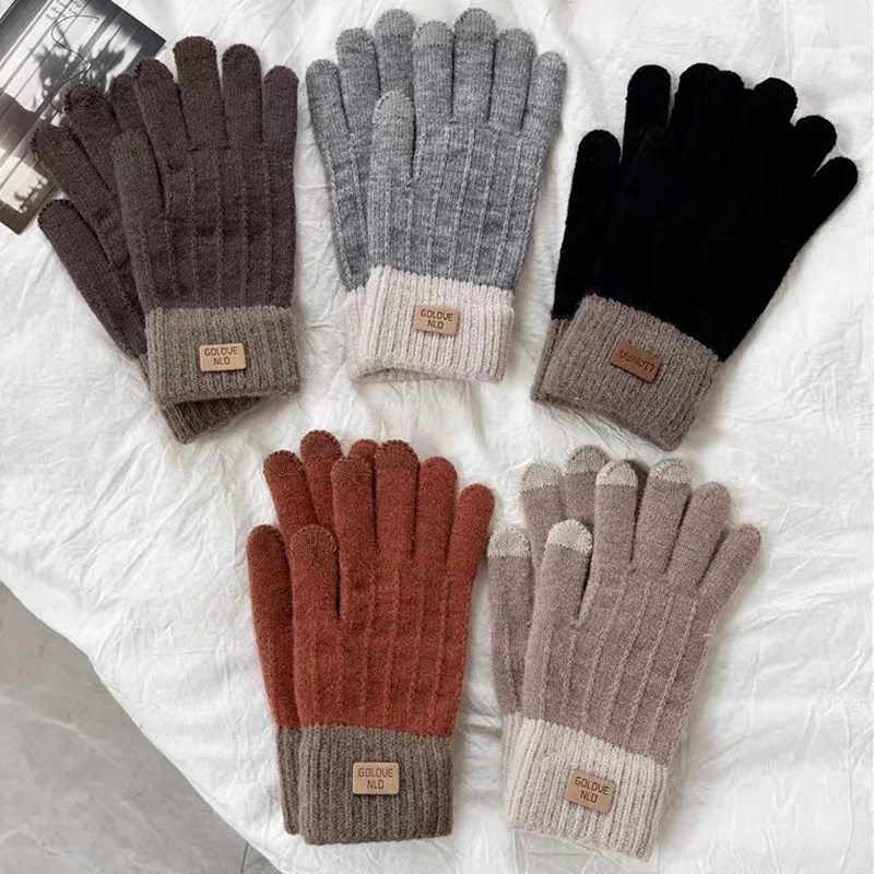 Women Warm Thick Plush Knitted Gloves Touchscreen Men Women Fashion Autumn Winter Keep Warm Riding Skiing Outdoor Gloves
Women Warm Thick Plush Knitted Gloves Touchscreen Men Women Fashion Autumn Winter Keep Warm Riding Skiing Outdoor Gloves