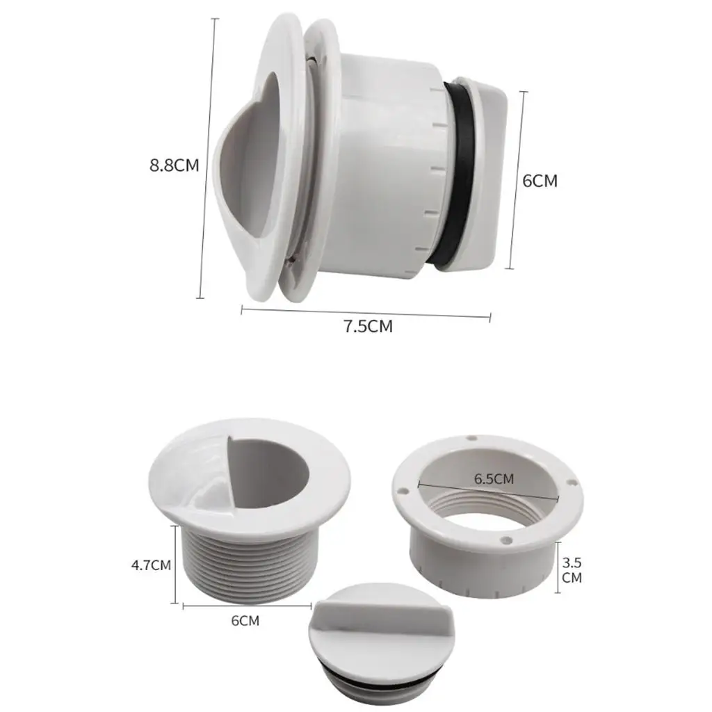 Boat Drain Plug Plastic Self Bailing Scupper Valve Thru-hull Marine Stopper Cap for Marine Water Tank and Cockpit
Boat Drain Plug Plastic Self Bailing Scupper Valve Thru-hull Marine Stopper Cap for Marine Water Tank and Cockpit