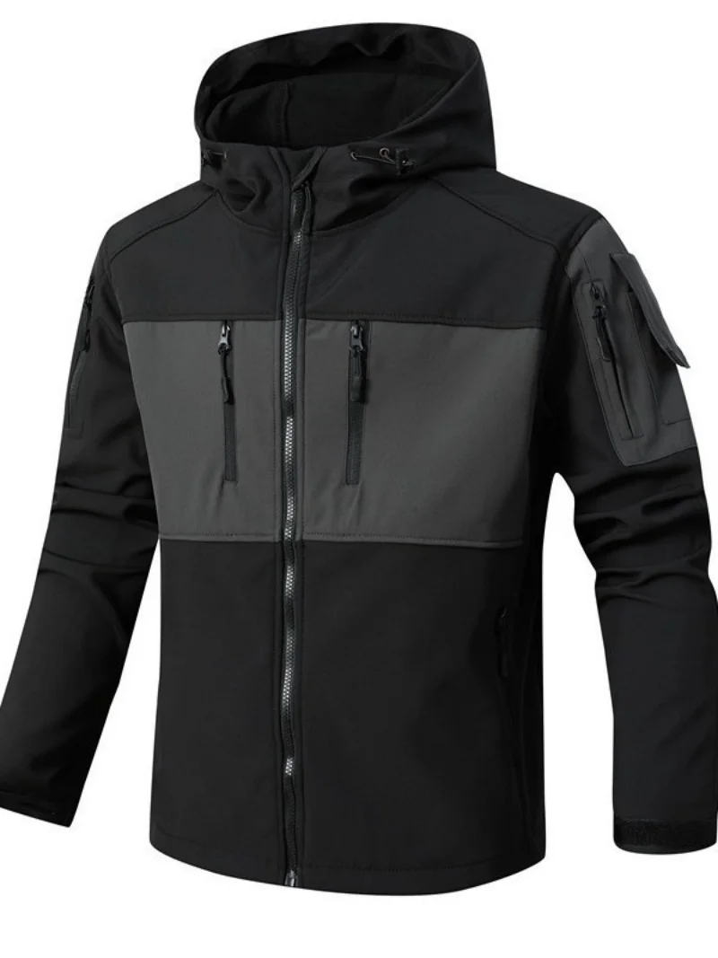 Men's Tactical down Jacket Autumn Winter Shark Skin Soft Shell Fleece Windproof Zipper Hooded Outdoor Warm Casual Coat
Men's Tactical down Jacket Autumn Winter Shark Skin Soft Shell Fleece Windproof Zipper Hooded Outdoor Warm Casual Coat