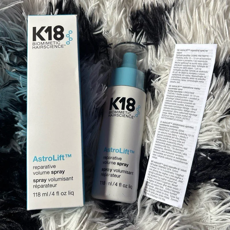 K18 118 мл AstroLift Спрей-маска для волос с молекулярным восстановлением, кератиновое лечение, смягчение и разглаживание волос, уход за здоровыми волосами
K18 118 мл AstroLift Спрей-маска для волос с молекулярным восстановлением, кератиновое лечение, смягчение и разглаживание волос, уход за здоровыми волосами