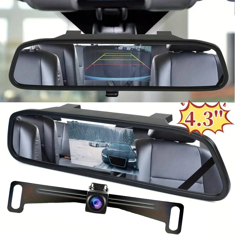 HD Reversing Camera & 4.3'' Display Monitor Night Vision Reverse Backup Camera Parking Assistance - Full Set
HD Reversing Camera & 4.3'' Display Monitor Night Vision Reverse Backup Camera Parking Assistance - Full Set