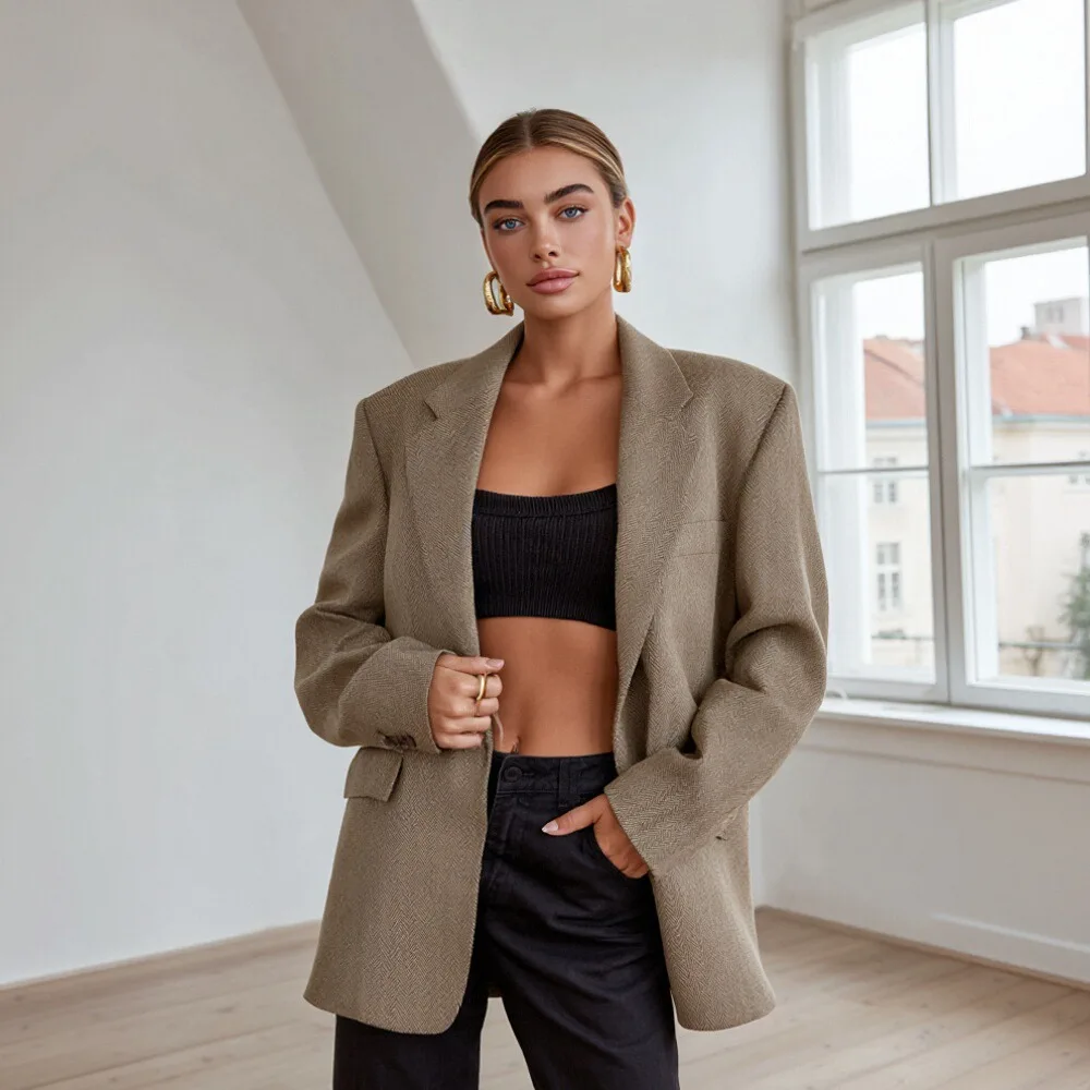 Свободное повседневное весеннее платье с длинными рукавами и прямыми рукавами, осенний стиль, женская мода, материал высшего качества
Свободное повседневное весеннее платье с длинными рукавами и прямыми рукавами, осенний стиль, женская мода, материал высшего качества