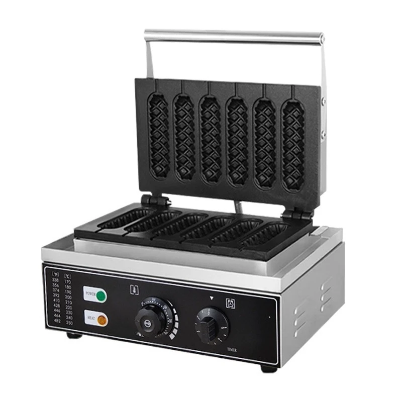 Electric French Hot Dog Stick Machine Six Grid Crispy Machine Commercial Muffin Hot Dog Stick Milk Stick Machine DS-119
Electric French Hot Dog Stick Machine Six Grid Crispy Machine Commercial Muffin Hot Dog Stick Milk Stick Machine DS-119
