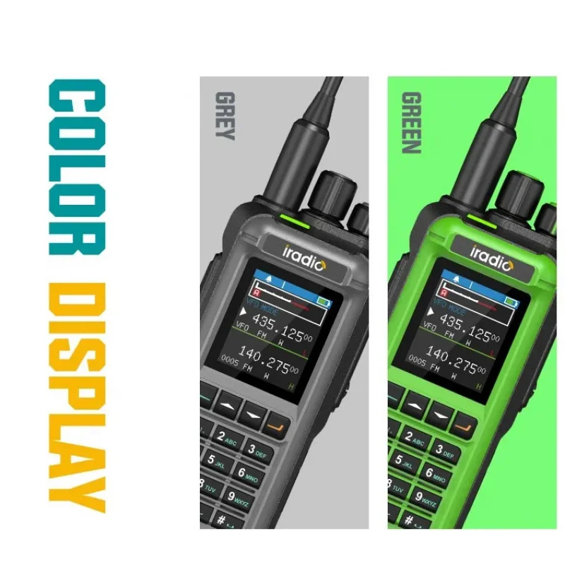 IRadio UV-99 Analog Walkie Talkie 15W High Power UV Dual Band with Dual Display Aviation Frequency One-Key Weather Channel
IRadio UV-99 Analog Walkie Talkie 15W High Power UV Dual Band with Dual Display Aviation Frequency One-Key Weather Channel