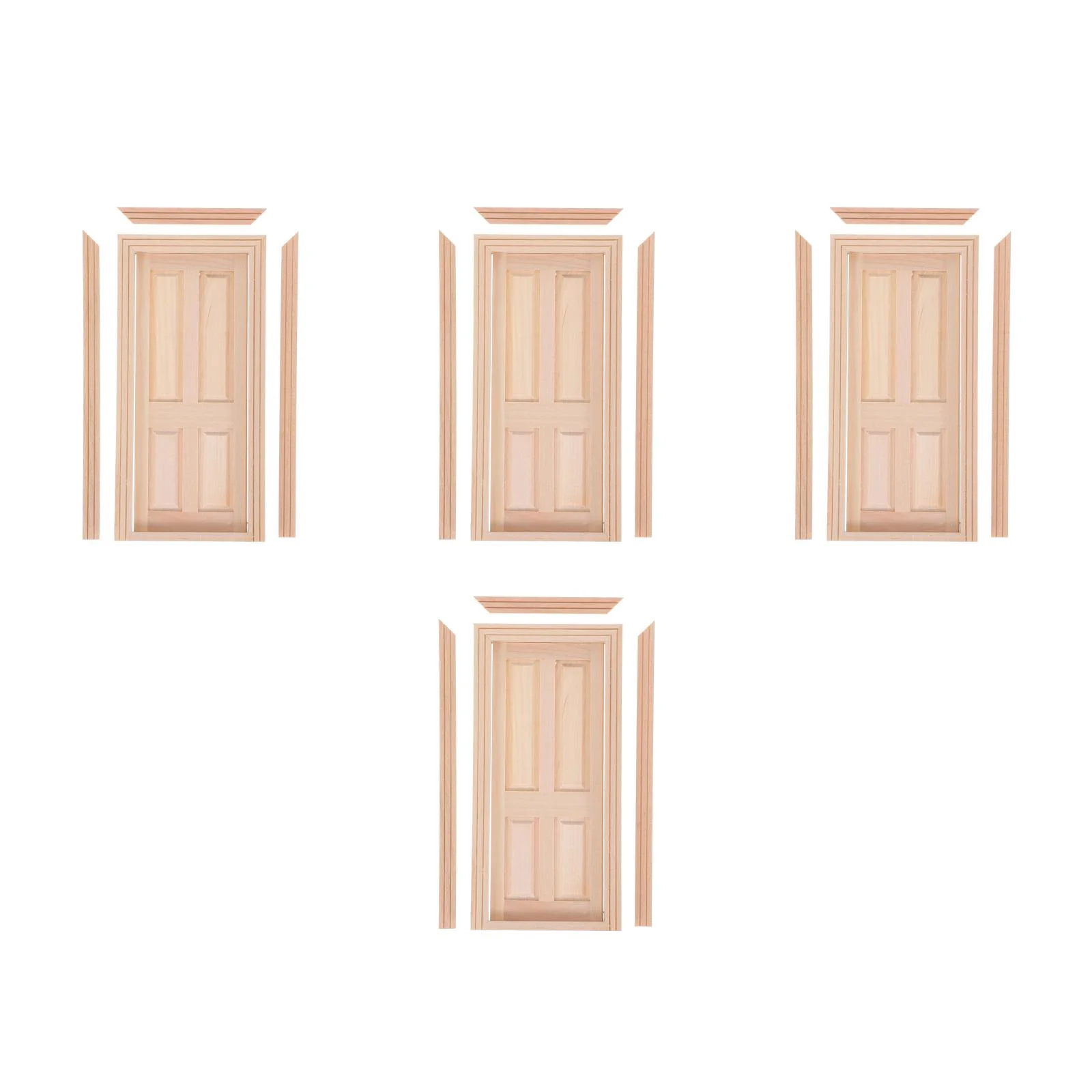 4pcs Dollhouse Door 1:12 House Wooden Door Miniature Simulated Door Door Model Toy Fairy Garden Door Fairy House Door Acces 
4pcs Dollhouse Door 1:12 House Wooden Door Miniature Simulated Door Door Model Toy Fairy Garden Door Fairy House Door Acces