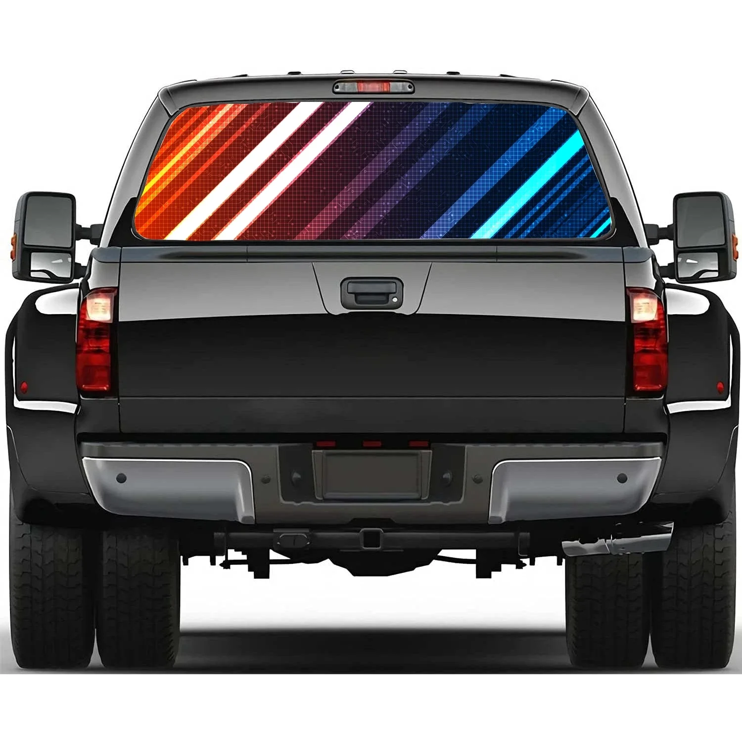 Cyber Circuit Future Design Наклейка на заднее окно подходит для пикапа, грузовика, автомобиля, универсальная прозрачная перфорированная виниловая наклейка на заднее окно
Cyber Circuit Future Design Наклейка на заднее окно подходит для пикапа, грузовика, автомобиля, универсальная прозрачная перфорированная виниловая наклейка на заднее окно