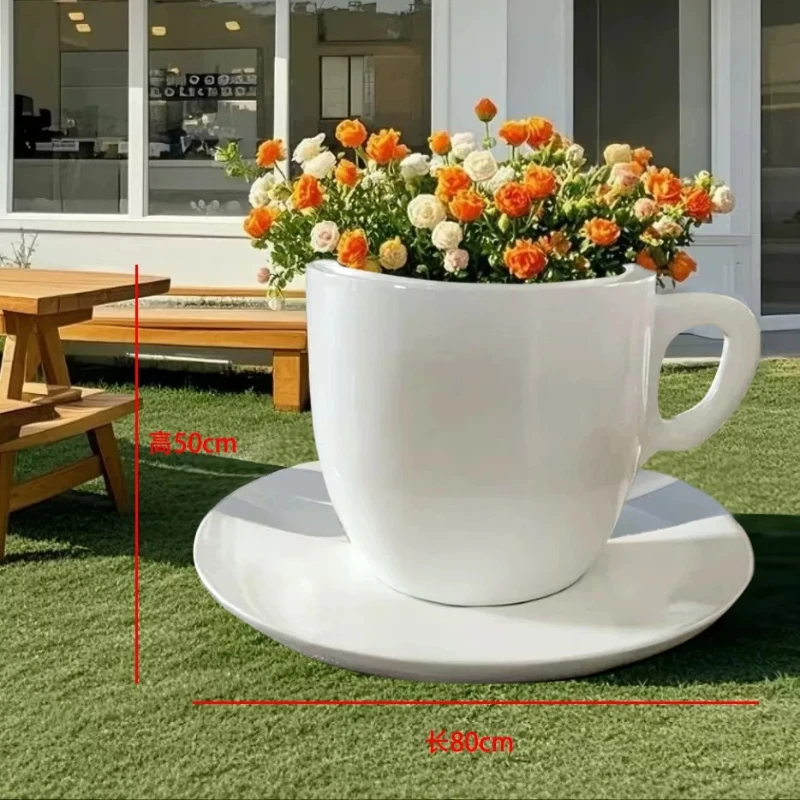 Cup decoration FRP sculpture shopping mall store atmosphere layout door oversized cup model
Cup decoration FRP sculpture shopping mall store atmosphere layout door oversized cup model