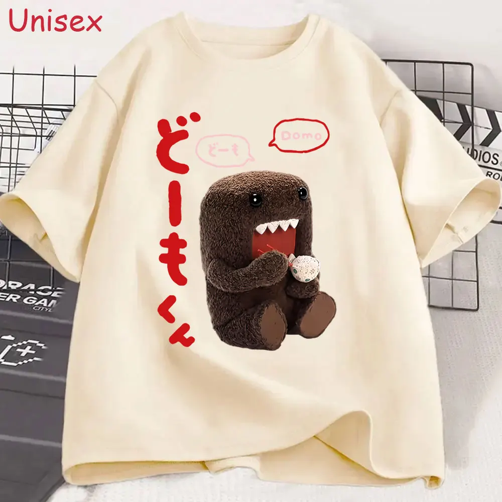 Domo Kun Funny Japanese Style T-shirt Men's Women Cotton Casual T Shirts Male O-Neck Short Sleeve Oversized T-shirts Streetwear
Domo Kun Funny Japanese Style T-shirt Men's Women Cotton Casual T Shirts Male O-Neck Short Sleeve Oversized T-shirts Streetwear