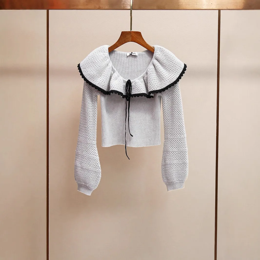 Autumn New Style Korean Ageless Gentlewoman's Knitted Top Short Sleeve Long Sleeve Hoodie Women's Fashion Nylon Material
Autumn New Style Korean Ageless Gentlewoman's Knitted Top Short Sleeve Long Sleeve Hoodie Women's Fashion Nylon Material
