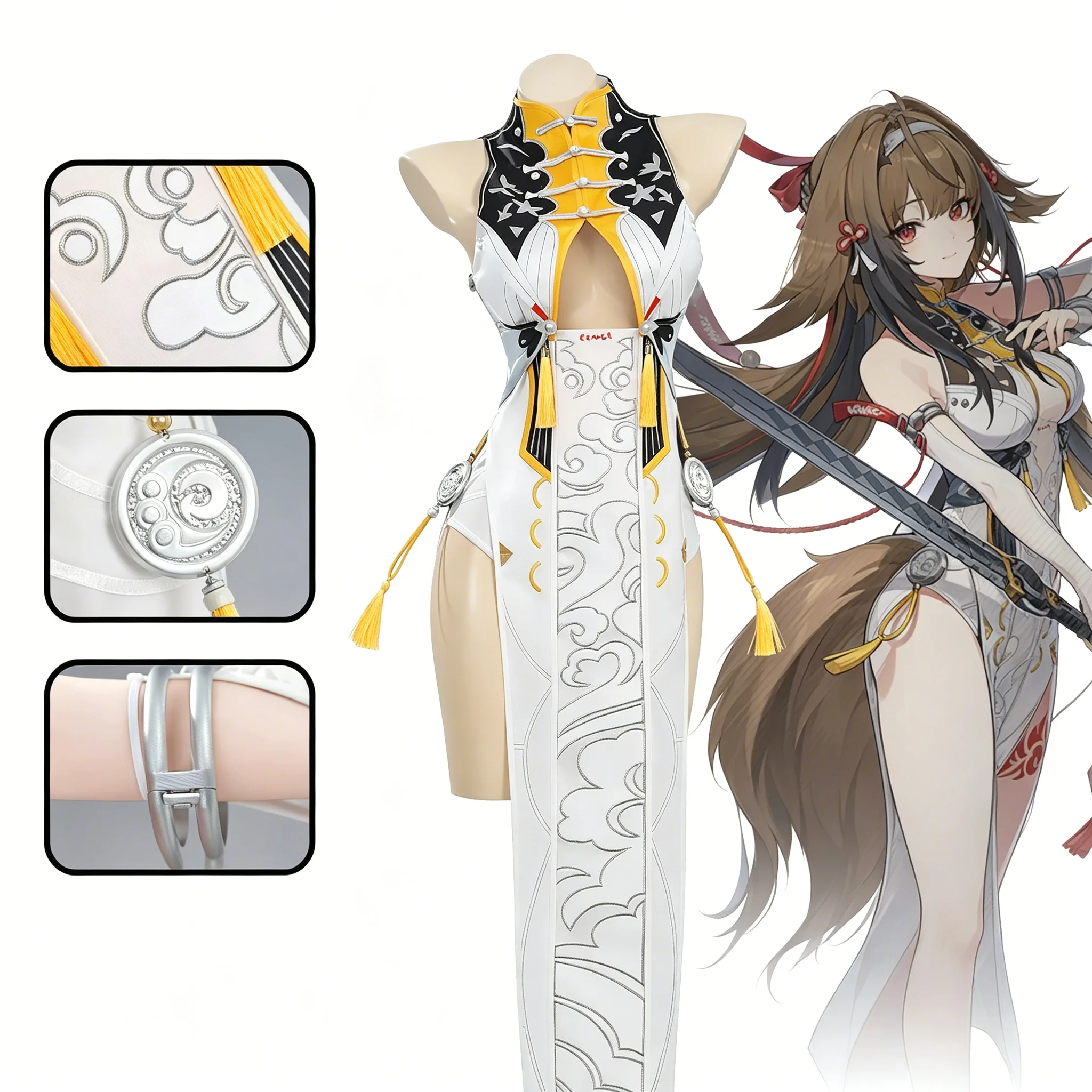 Zenless Zone Zero Ye Shunguang Cosplay Costume Qipao Junior Sister Xiaoguang ZZZ Yunkuishan for Women Halloween Comic Con
Zenless Zone Zero Ye Shunguang Cosplay Costume Qipao Junior Sister Xiaoguang ZZZ Yunkuishan for Women Halloween Comic Con