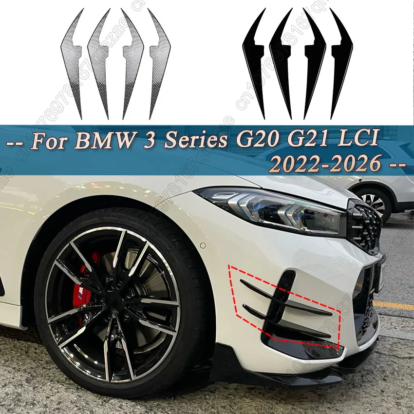 Car Front Bumper Side Spoiler For BMW G20 G21 2023-2026 LCI Gloss Black Splitter Diffuser Trim Sticker Body Kits Tuning ABS
Car Front Bumper Side Spoiler For BMW G20 G21 2023-2026 LCI Gloss Black Splitter Diffuser Trim Sticker Body Kits Tuning ABS
