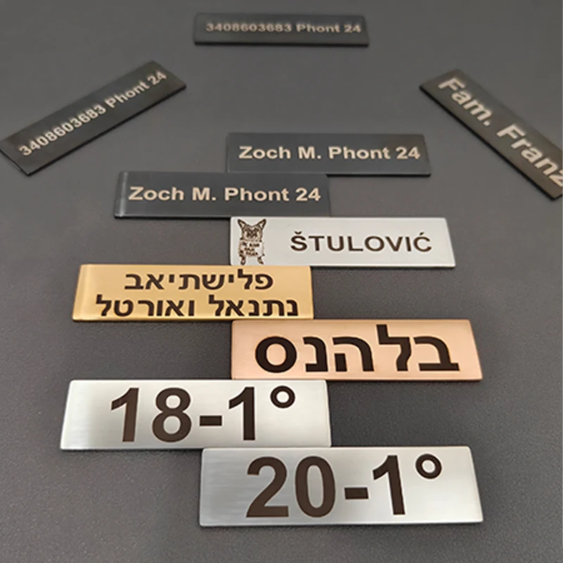 Custom Adhesive Mailbox Badge Customized Stainless Steel Mailbox Plate Personalized Laser Engraved Support All Language & Photo
Custom Adhesive Mailbox Badge Customized Stainless Steel Mailbox Plate Personalized Laser Engraved Support All Language & Photo