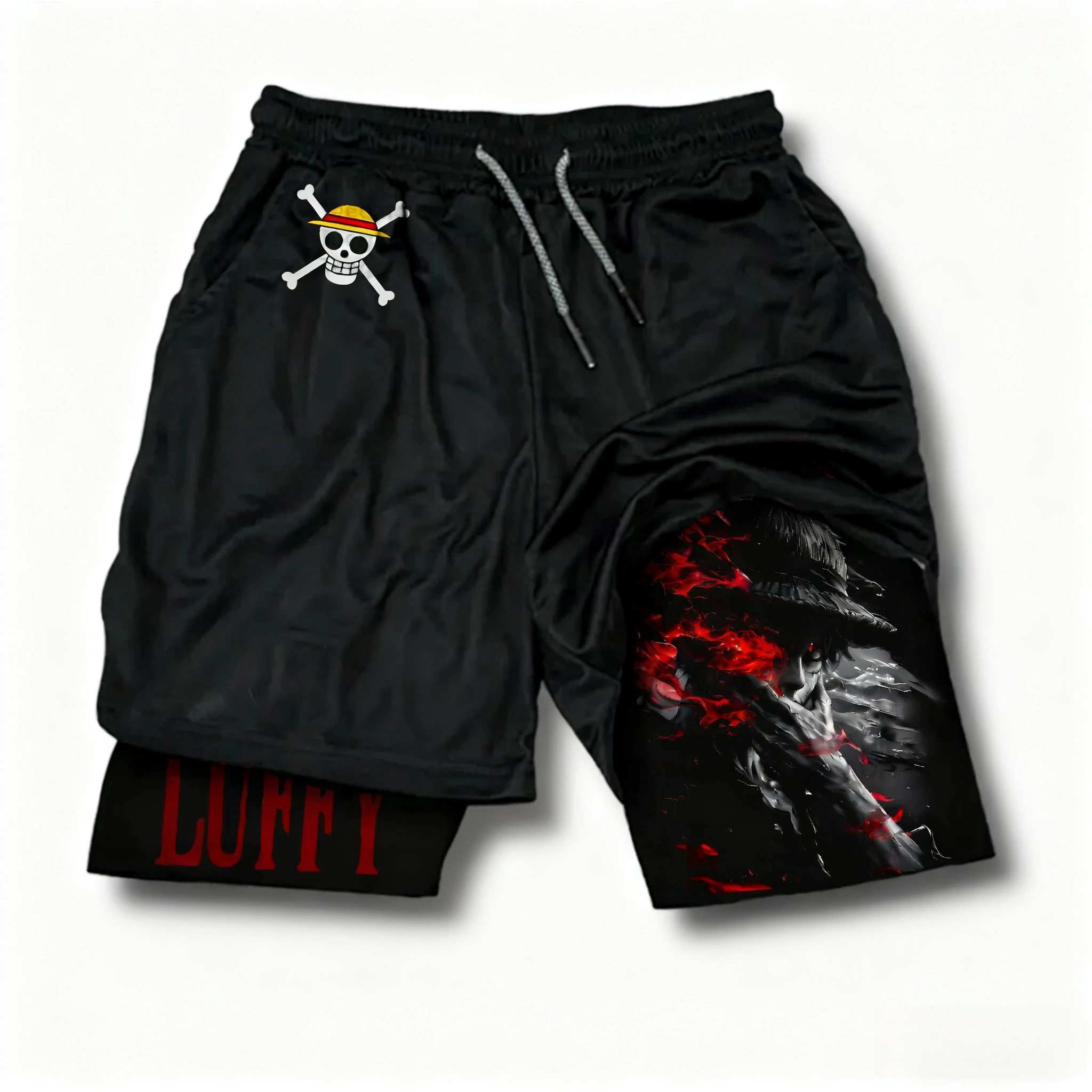 2026 Summer One Piece Men's Cosplay Shorts Double-layer Two-in-one Shorts Quick-drying Fake Two-piece Unisex Shorts
2026 Summer One Piece Men's Cosplay Shorts Double-layer Two-in-one Shorts Quick-drying Fake Two-piece Unisex Shorts
