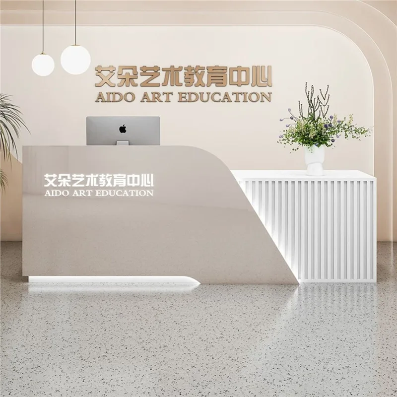 Beauty Salon Clothing Store Reception Desks Company Cashier Modern Simple Reception Desks Front Hairdressing Furniture A Mesa JT
Beauty Salon Clothing Store Reception Desks Company Cashier Modern Simple Reception Desks Front Hairdressing Furniture A Mesa JT