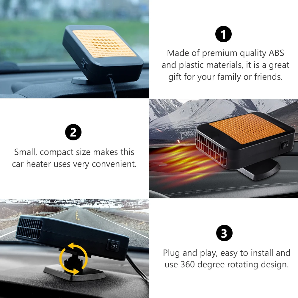 Portable Car Heater Windshield Defroster Adjustable Fan Vehicle Cooling ABS Long Distance Wide Range Energy Saving Compact Size
Portable Car Heater Windshield Defroster Adjustable Fan Vehicle Cooling ABS Long Distance Wide Range Energy Saving Compact Size