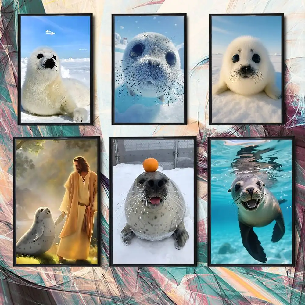 Round and round cute Seal Sea Poster HD Art Sticky Wall Waterproof Home Living Room Bedroom Bar Aesthetic Decoration
Round and round cute Seal Sea Poster HD Art Sticky Wall Waterproof Home Living Room Bedroom Bar Aesthetic Decoration