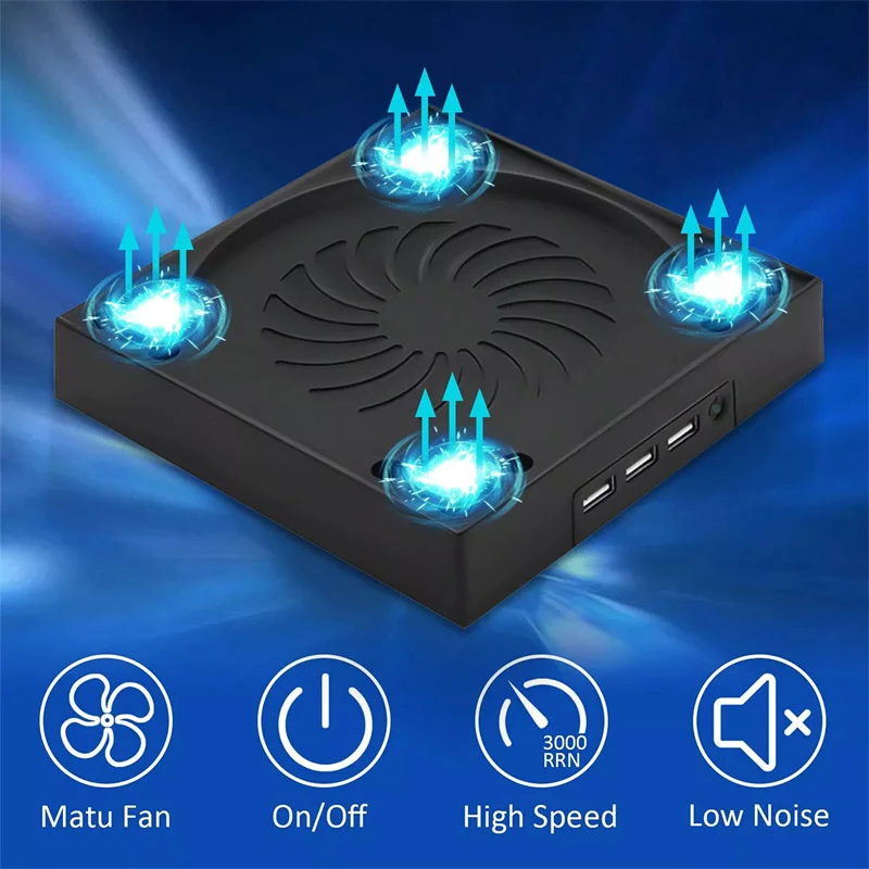 Cooling Fan For Series X With 3 USB Port Series X External Cooler Turbo Temperature Control Fan Console Standing Mount
Cooling Fan For Series X With 3 USB Port Series X External Cooler Turbo Temperature Control Fan Console Standing Mount
