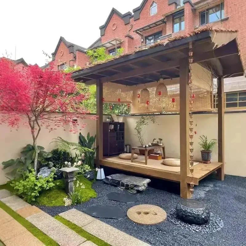 Chinese-style courtyard antique tea room outdoor villa garden solid wood pavilion
Chinese-style courtyard antique tea room outdoor villa garden solid wood pavilion