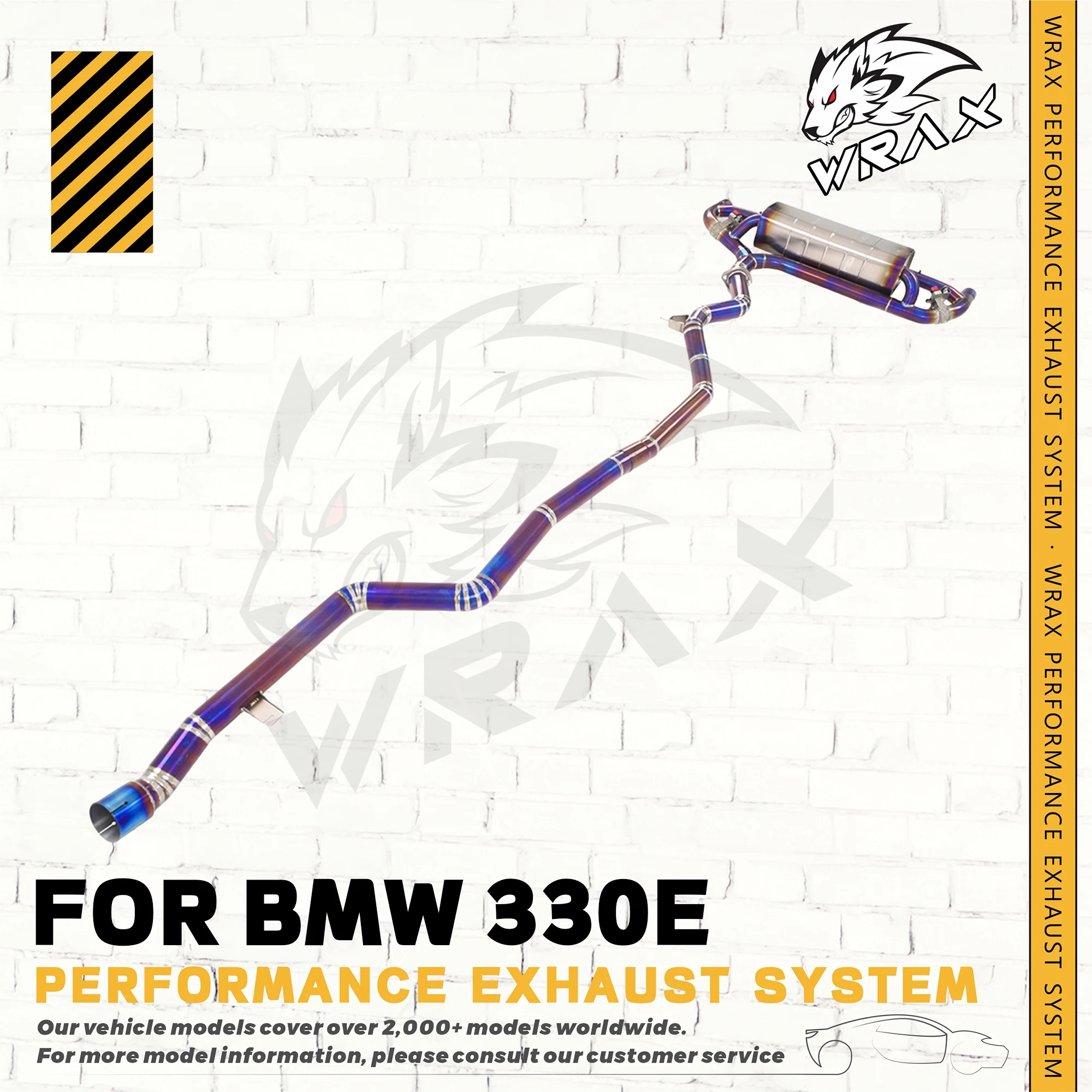 WRAX Racing Performance Catback Exhaust Muffler Pipe Sport Sound for BMW 330E Auto Accessories Direct Fit Replacement Downpipe
WRAX Racing Performance Catback Exhaust Muffler Pipe Sport Sound for BMW 330E Auto Accessories Direct Fit Replacement Downpipe