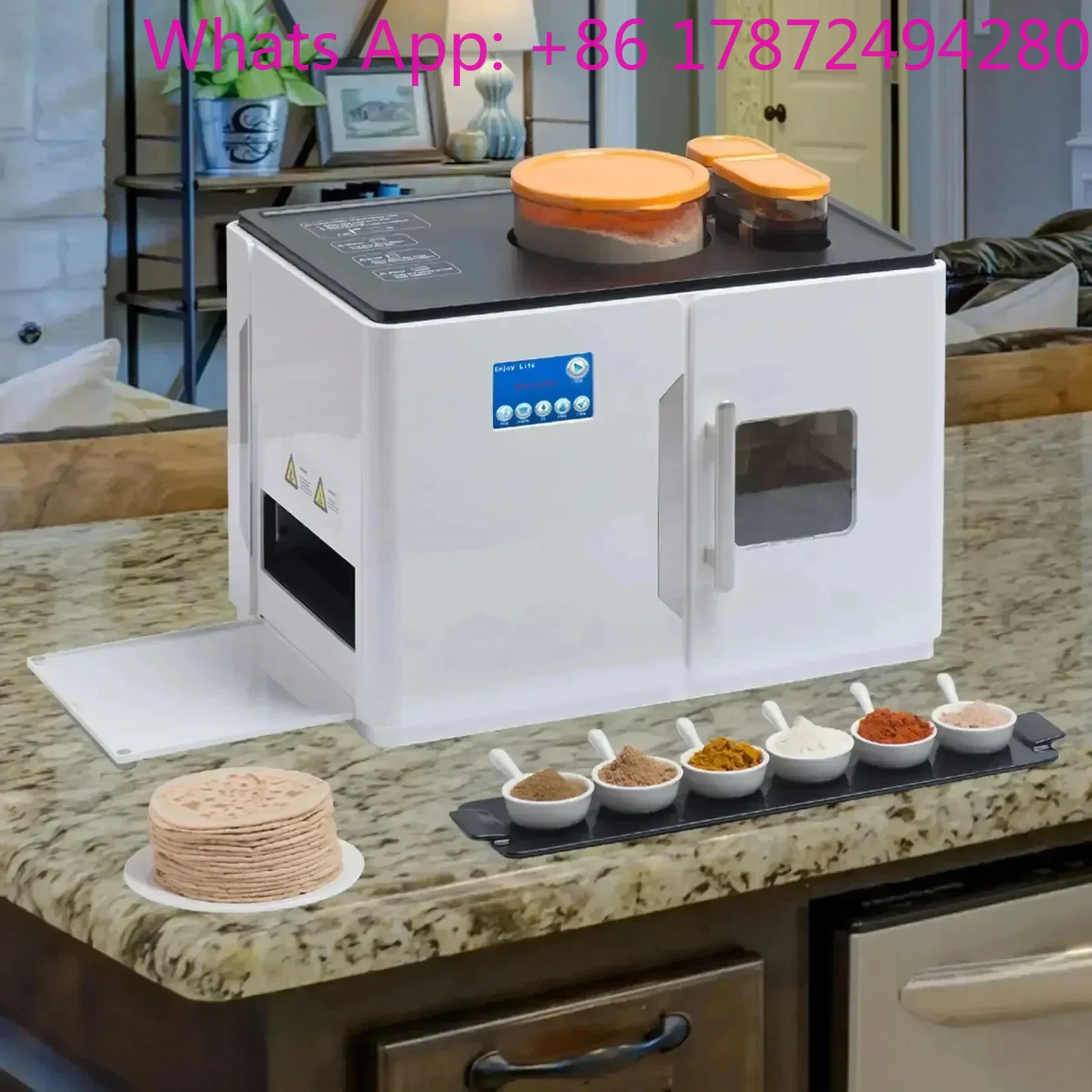 Electric Roti Maker Robot, Fully Automatic Chapati & Tortilla Flatbread Machine, Ata Dough Maker, Rotimatic Magic Food Processor
Electric Roti Maker Robot, Fully Automatic Chapati & Tortilla Flatbread Machine, Ata Dough Maker, Rotimatic Magic Food Processor