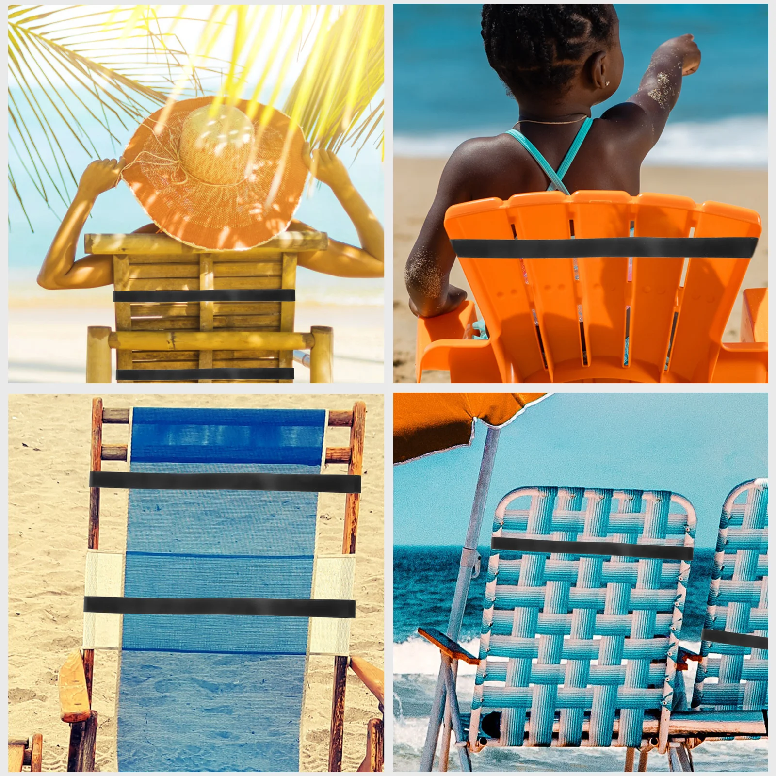 4pcs Elastic Silicone for Beach Chairs Waste Bucket Straps Stretchable Towel Holders Portable Reusable Accessories
4pcs Elastic Silicone for Beach Chairs Waste Bucket Straps Stretchable Towel Holders Portable Reusable Accessories