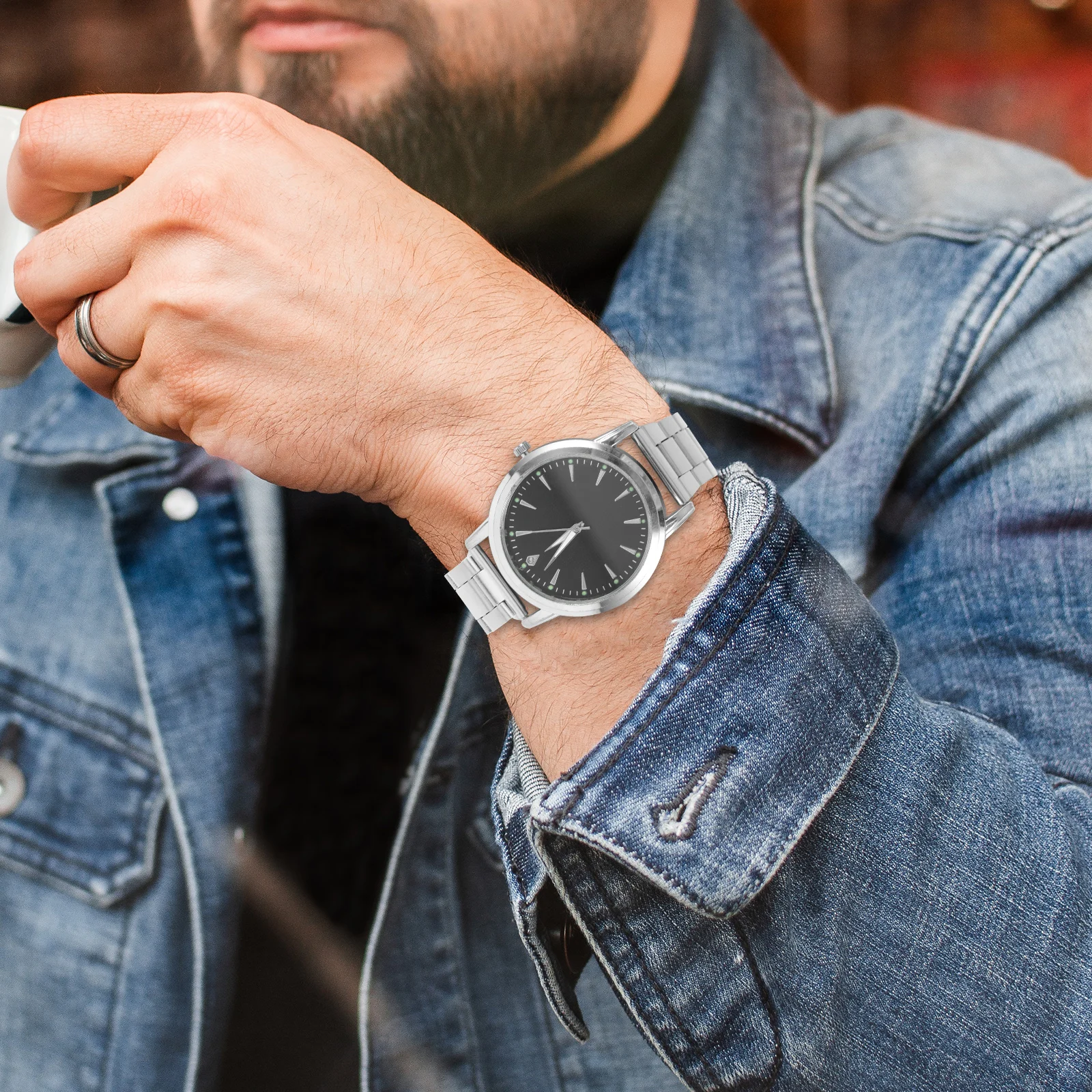 Stylish Men Quartz Movement Male Wrist Adjustable Strap Male Wristwatch Wrist Watch Decor Decorative Men Watch Gift 
Stylish Men Quartz Movement Male Wrist Adjustable Strap Male Wristwatch Wrist Watch Decor Decorative Men Watch Gift