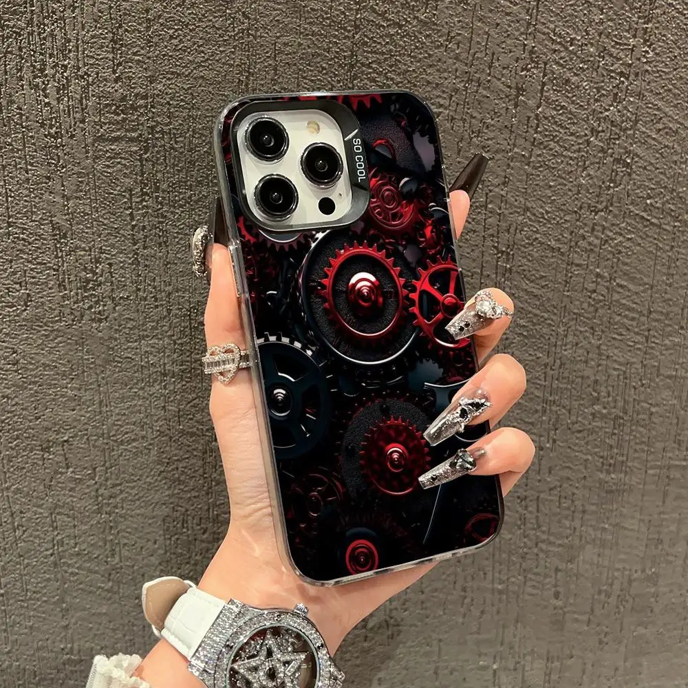 Red mechanical gear case for iPhone 16 15 14 13 12 11 Pro/ Max/Plus shock-proof rear cover anti-fingerprint
Red mechanical gear case for iPhone 16 15 14 13 12 11 Pro/ Max/Plus shock-proof rear cover anti-fingerprint