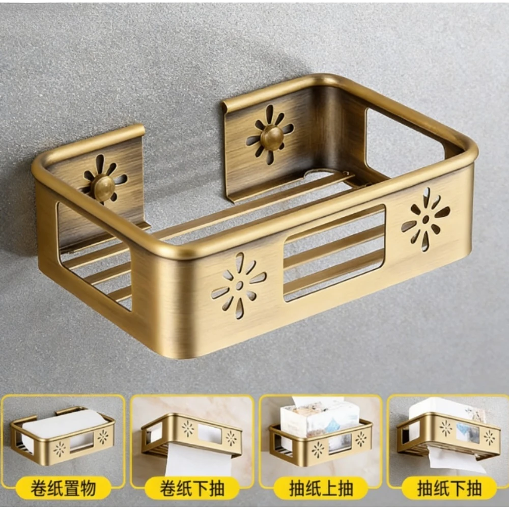 Wall-mounted toilet hollow tissue holder, brass roll paper holder, toilet storage tissue holder
Wall-mounted toilet hollow tissue holder, brass roll paper holder, toilet storage tissue holder