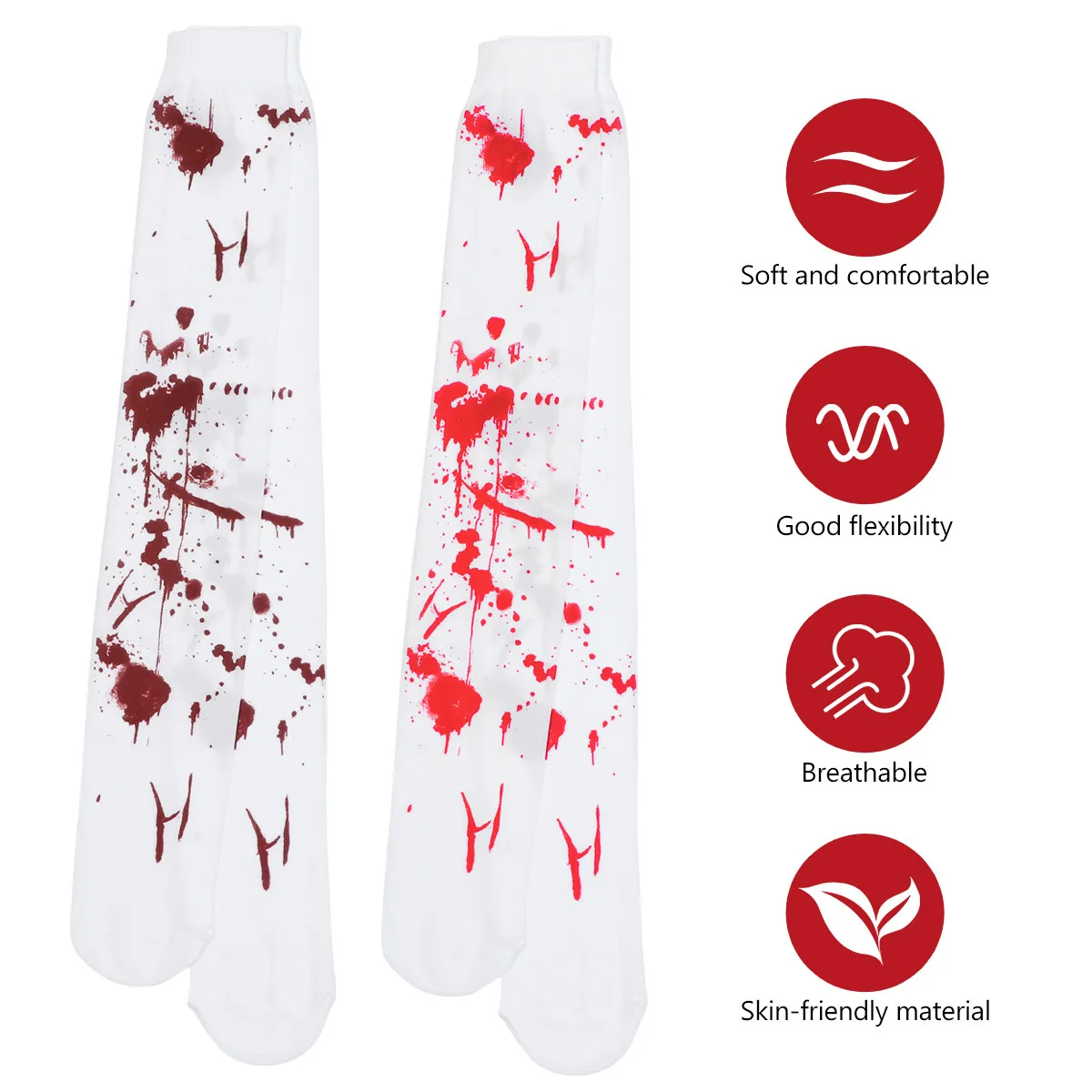 2Pairs Halloween Blood Socks Scary Decoration Socks Creative Funny Party Supplies Balls Nightclubs Bars Party Props
2Pairs Halloween Blood Socks Scary Decoration Socks Creative Funny Party Supplies Balls Nightclubs Bars Party Props