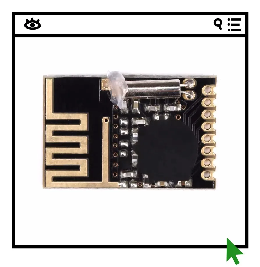 Беспроводной модуль 2,4G, 5 шт., модуль SMD NRF24L01+, сверхмалый размер
Беспроводной модуль 2,4G, 5 шт., модуль SMD NRF24L01+, сверхмалый размер