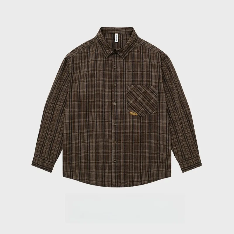 Spring Autumn Pure Cotton Plaid Long Sleeved Shirts for Men Japanese Retro Harajuku Men's Casual Loose Shirt Korean Streetwear
Spring Autumn Pure Cotton Plaid Long Sleeved Shirts for Men Japanese Retro Harajuku Men's Casual Loose Shirt Korean Streetwear